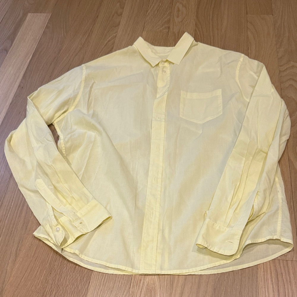 Frank & Eileen yellow button up